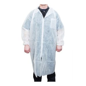 گان یکبار مصرف سفید + کیفیت بالا و منحصر به فرد