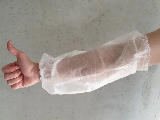 کاور آستین نایلونی قابل استفاده در مراکز بهداشتی تخصصی