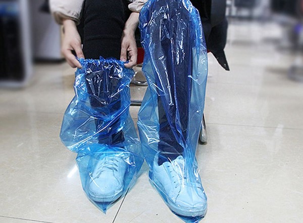 کاور کفش چکمه ای نایلونی سبک و بهداشتی